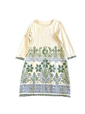 Spartina Women's Sz Small 449 Island Fring Embroidered Dress With Floral Print